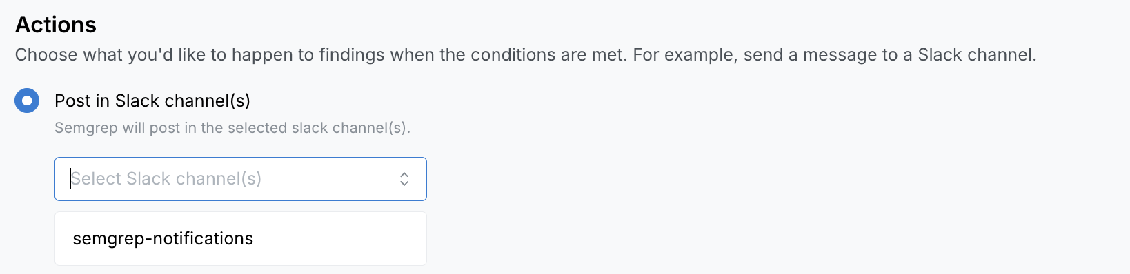 Policies &gt; Semgrep Secrets